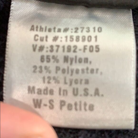 Athleta Black Cropped Yoga Track Active Pants - Picture 5 of 5